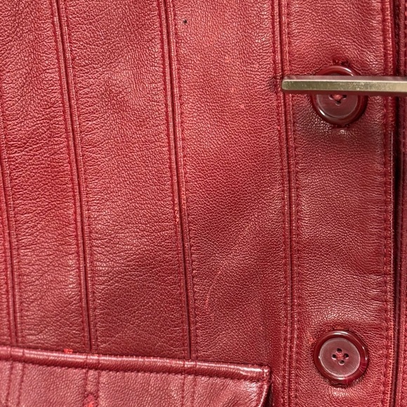 Vintage Mossimo Leather Jacker Size Small - Picture 9 of 10